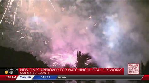San Mateo County supervisors approve penalties for watching illegal fireworks